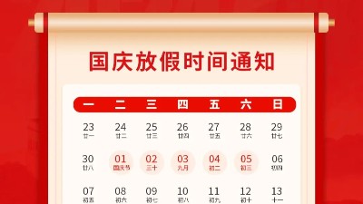 盛世華誕，喜迎國慶，靈科超聲波2024年國慶<i style='color:red'>放假</i>通知